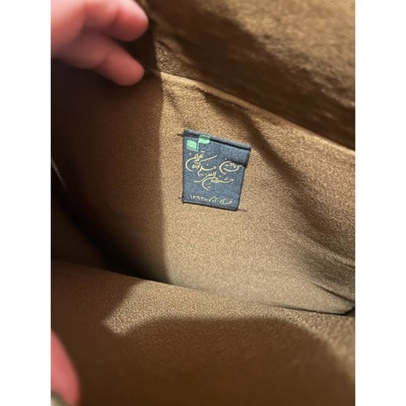 Tweed Satchel Leather Backing Bag - Picture 3 of 5